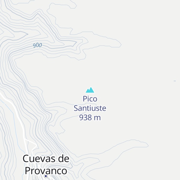 Map of Pico Santiuste