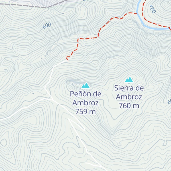 Map of Peñón de Ambroz