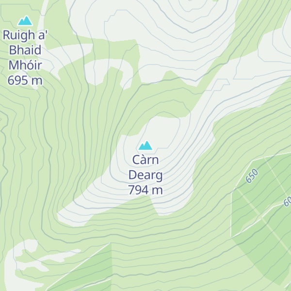 Map of Càrn Dearg