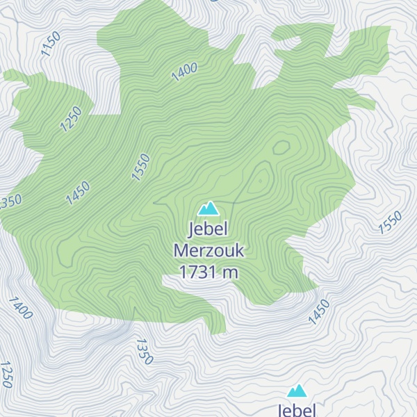 Map of Jebel Merzouk