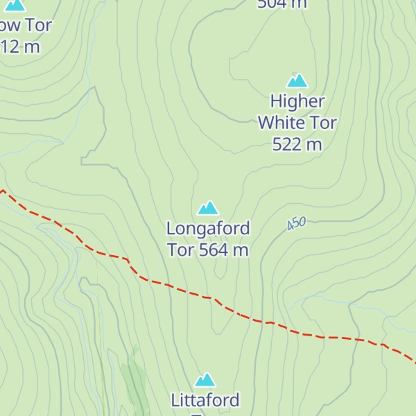 Map of Longaford Tor