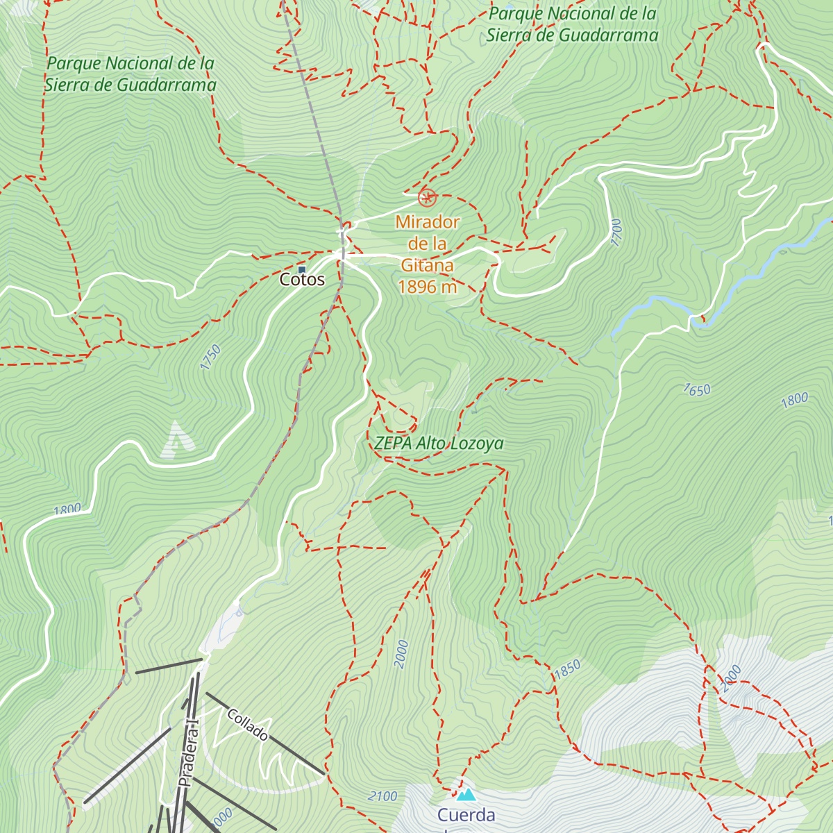 Refugio El Pingarrón map