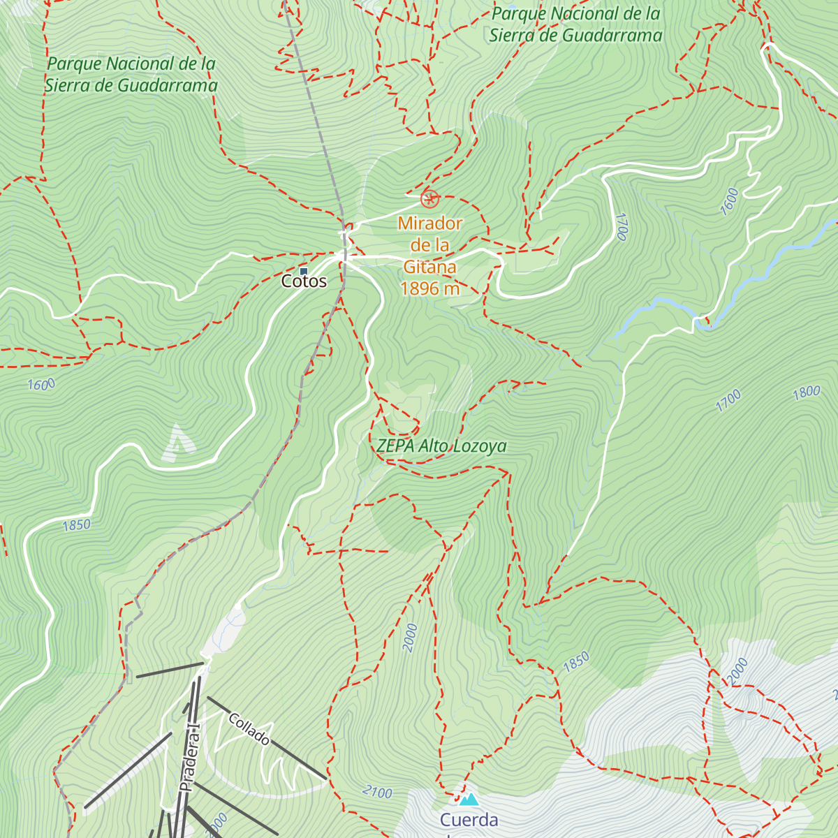 Refugio El Pingarrón map