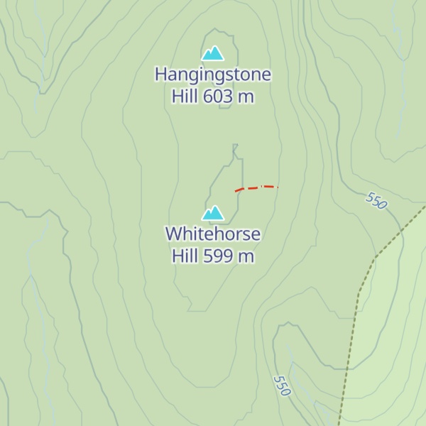 Map of Whitehorse Hill