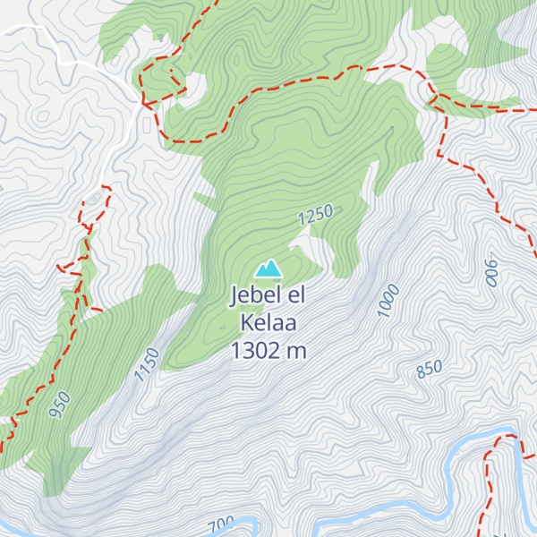 Map of Jebel el Kelaa