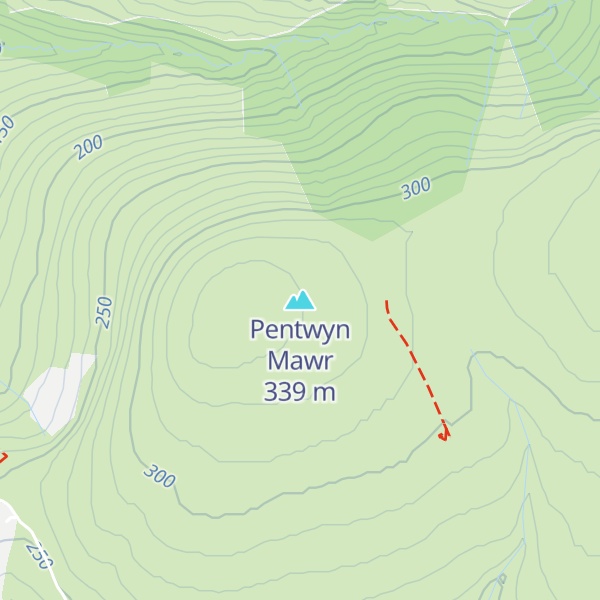Map of Pentwyn Mawr