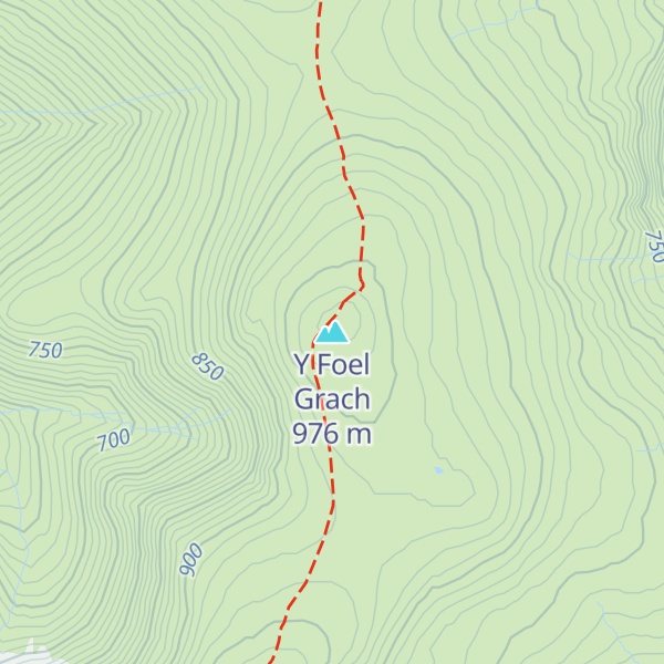 Map of Y Foel Grach