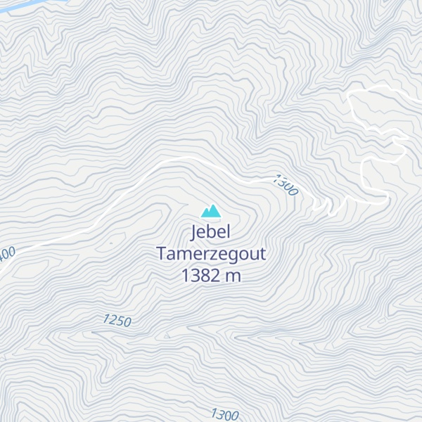 Map of Jebel Tamerzegout