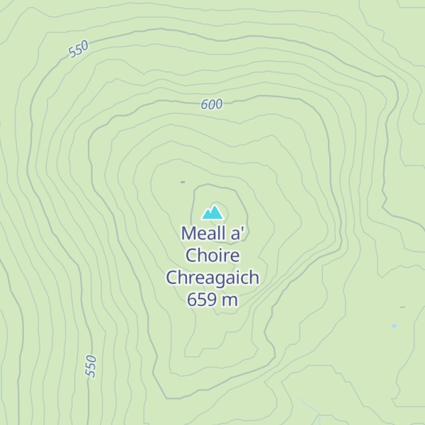 Map of Meall a' Choire Chreagaich