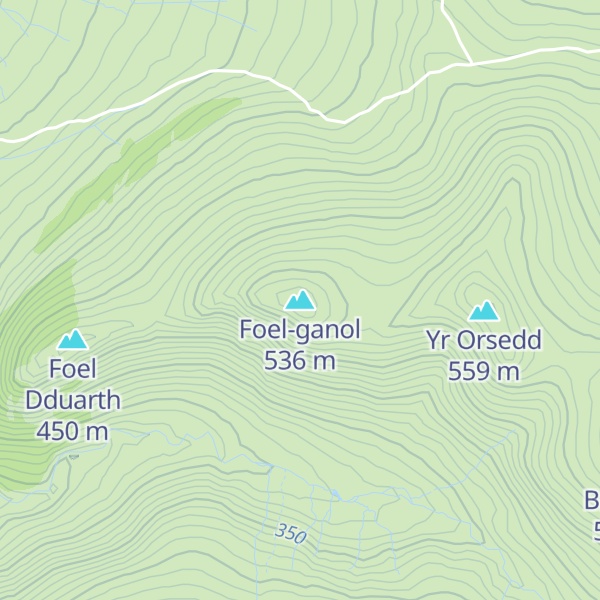 Map of Foel-ganol