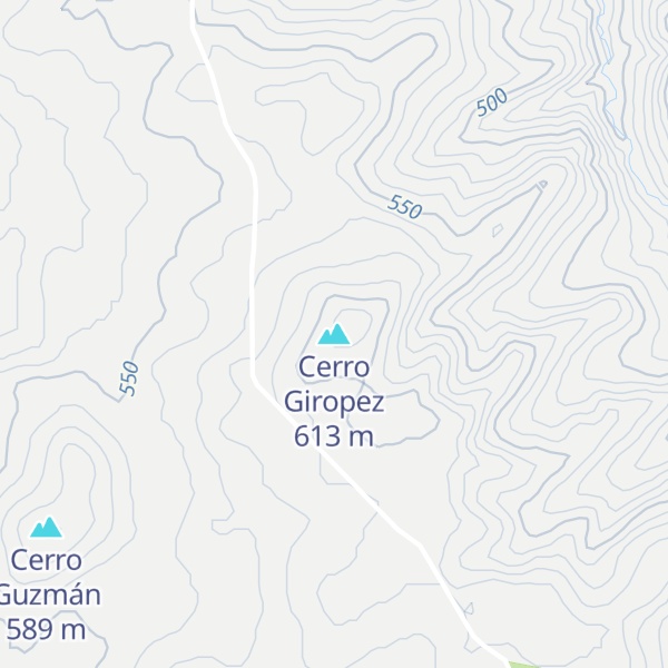 Map of Cerro Giropez