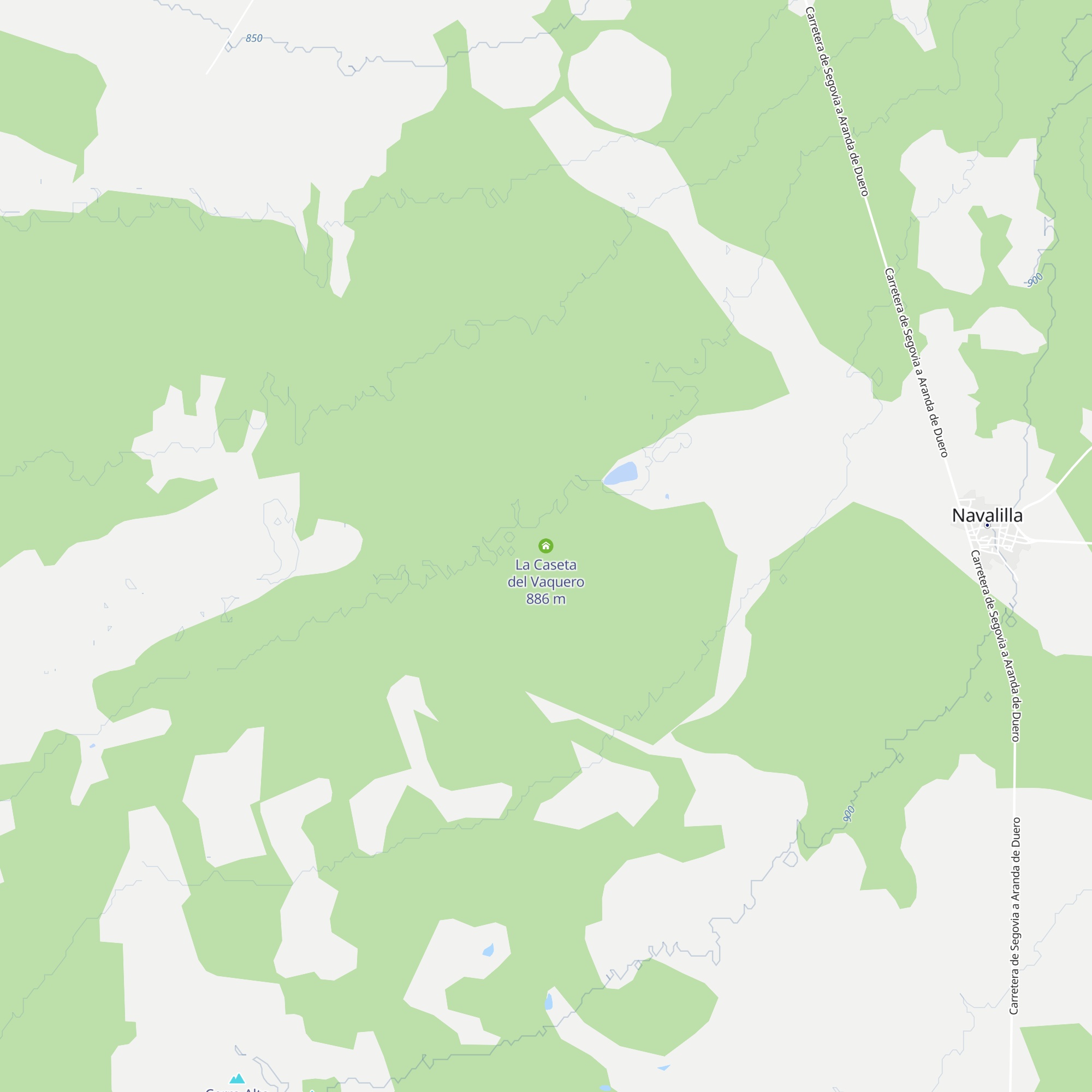 La Caseta del Vaquero map