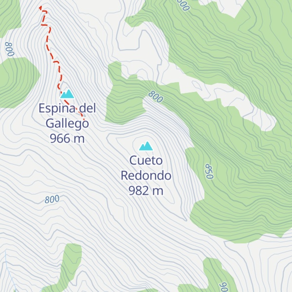 Map of Cueto Redondo