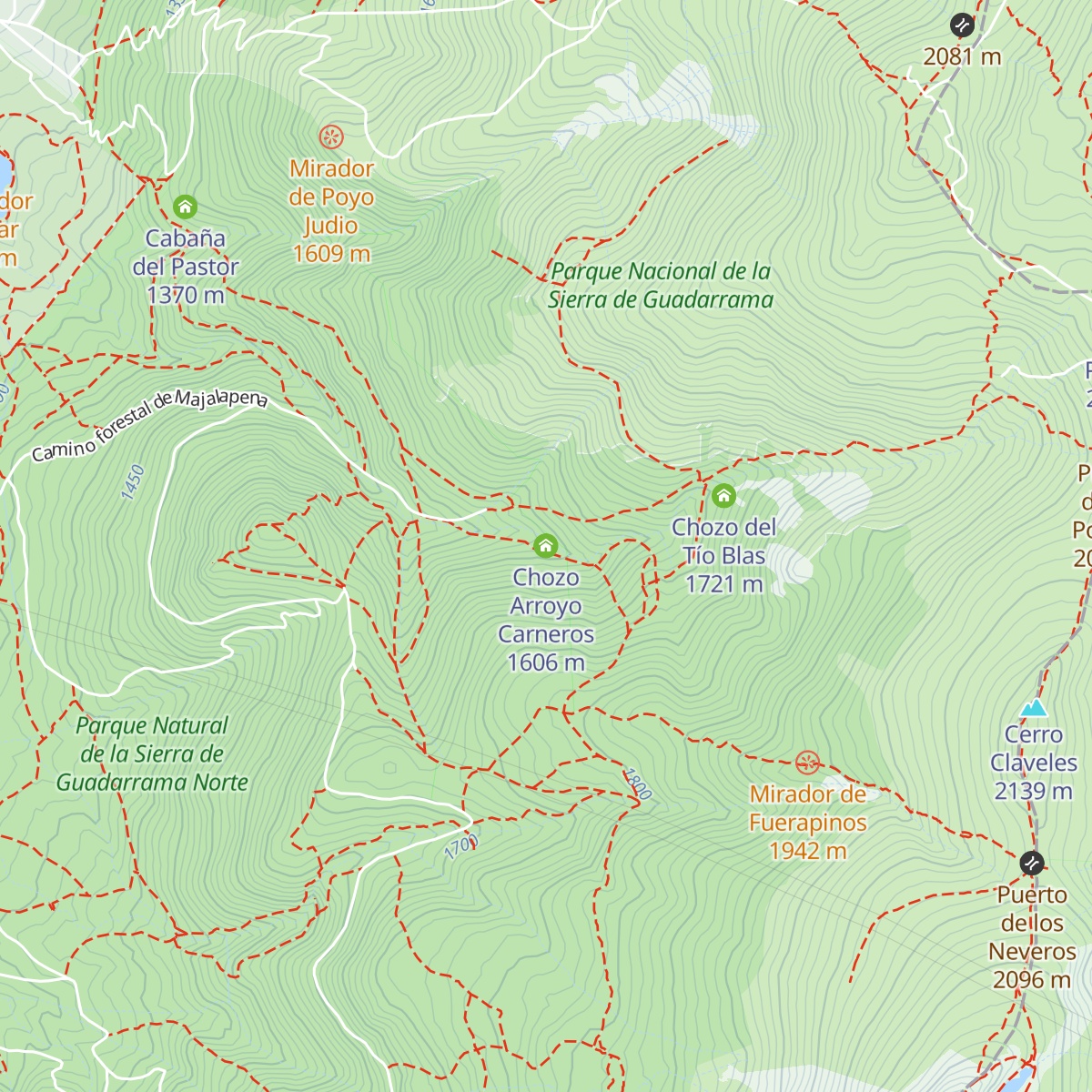 Chozo Arroyo Carneros map
