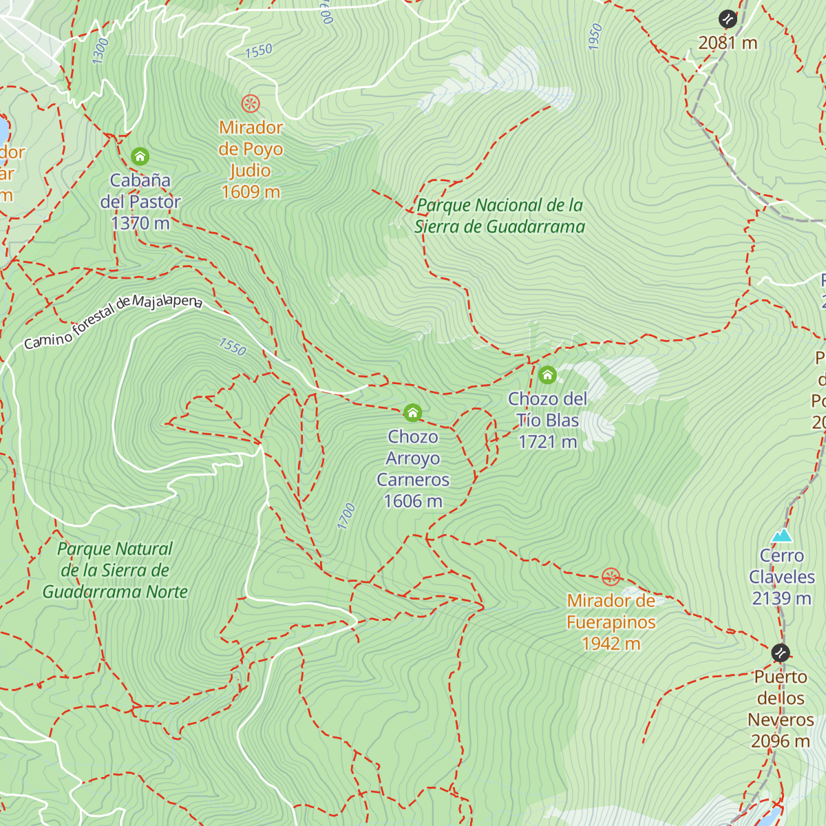 Chozo Arroyo Carneros map
