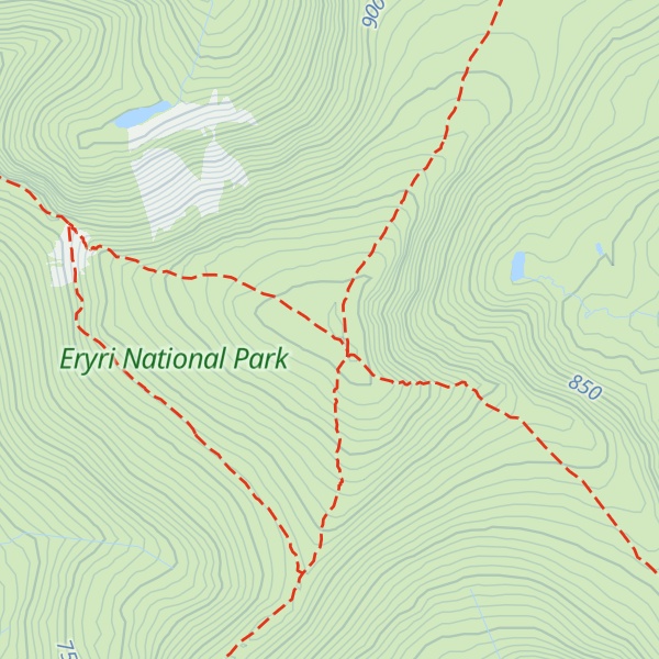 Map of Carnedd Llewelyn