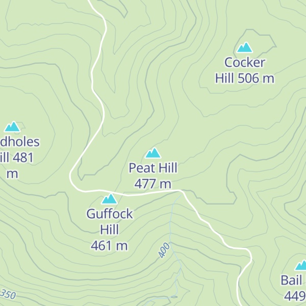 Map of Peat Hill