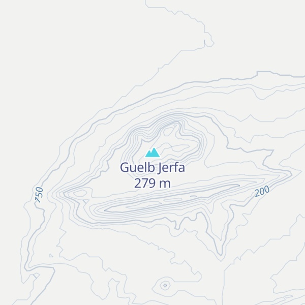 Map of Guelb Jerfa