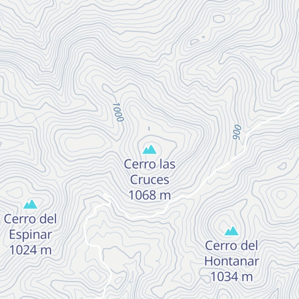 Map of Cerro las Cruces