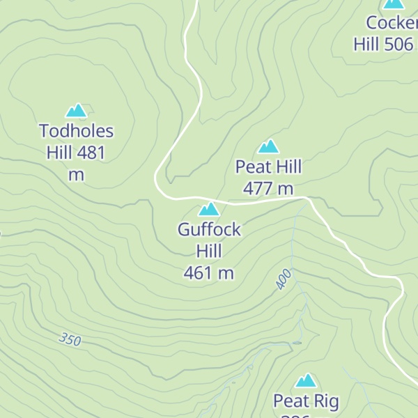 Map of Guffock Hill