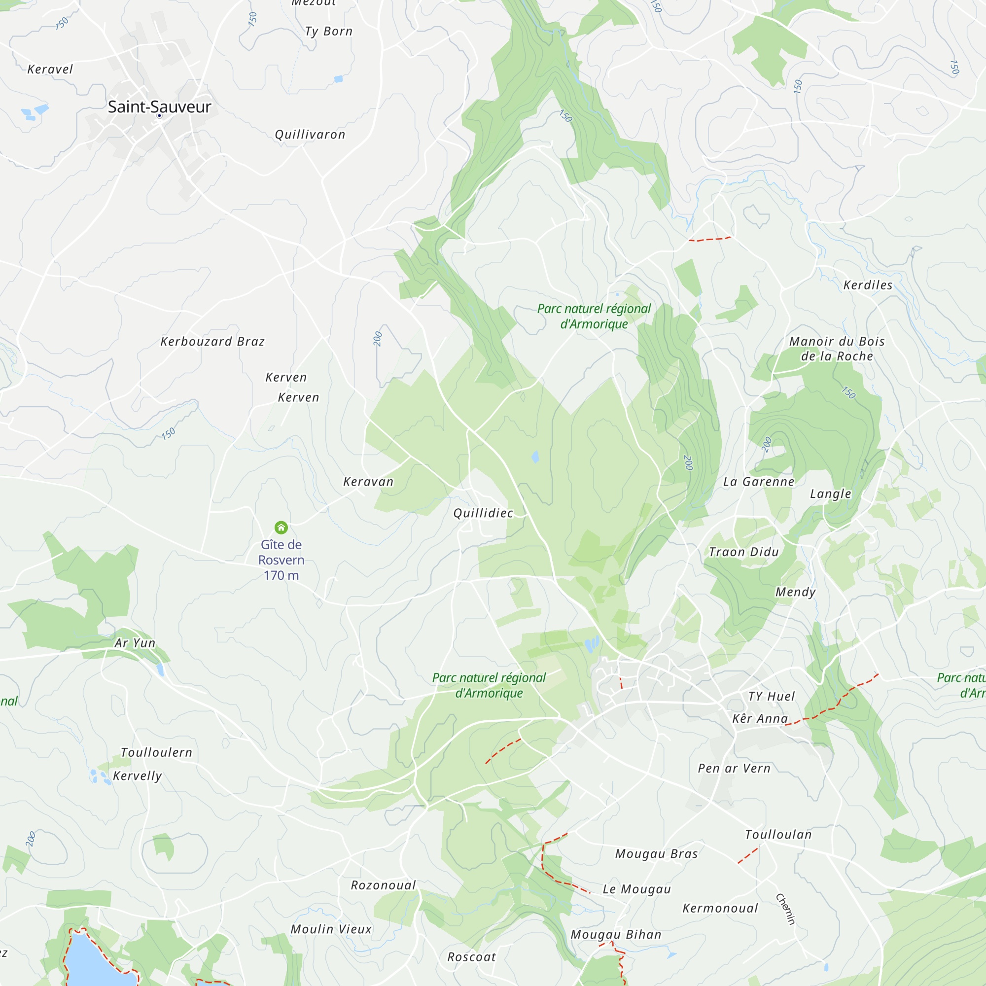 Gîte Pors Braz map