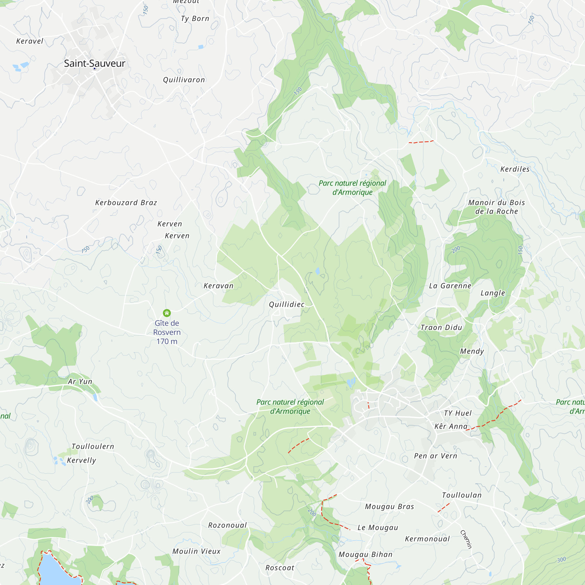 Gîte Pors Braz map