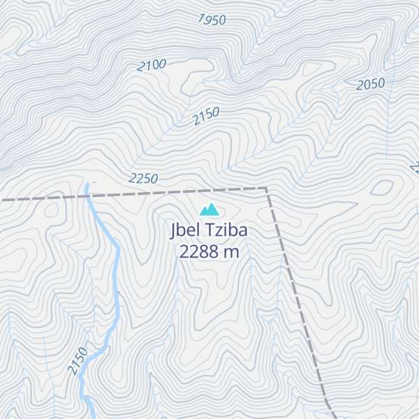 Map of Jbel Tziba