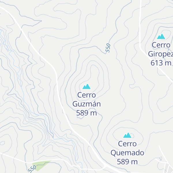 Map of Cerro Guzmán