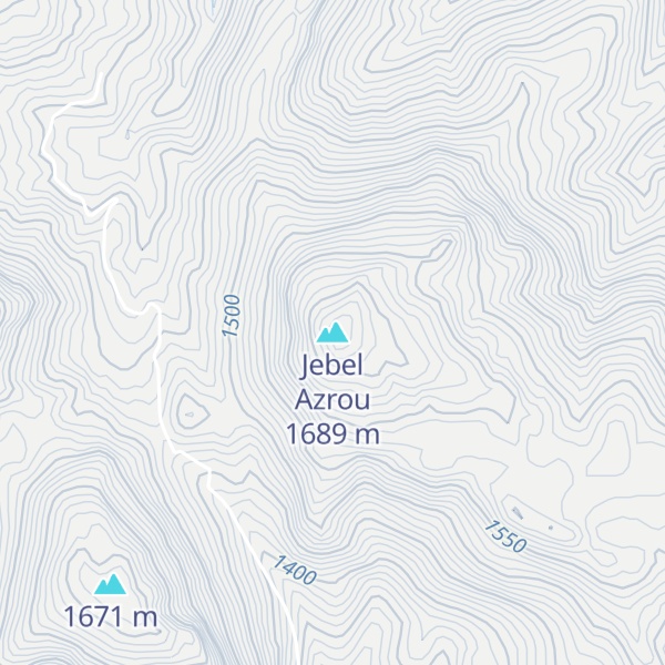 Map of Jebel Azrou