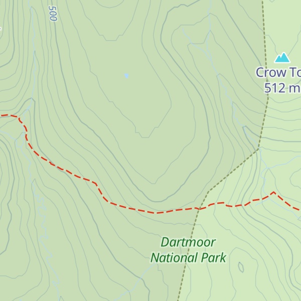 Map of Lydford Tor