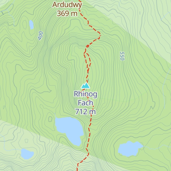 Map of Rhinog Fach