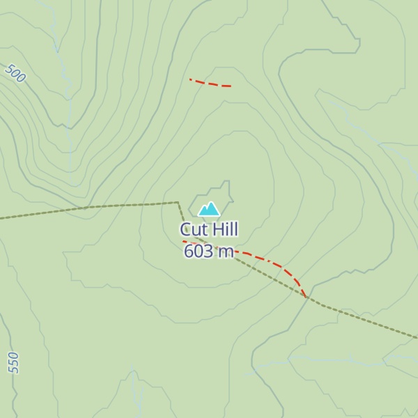 Map of Cut Hill