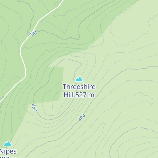 Map of Threeshire Hill