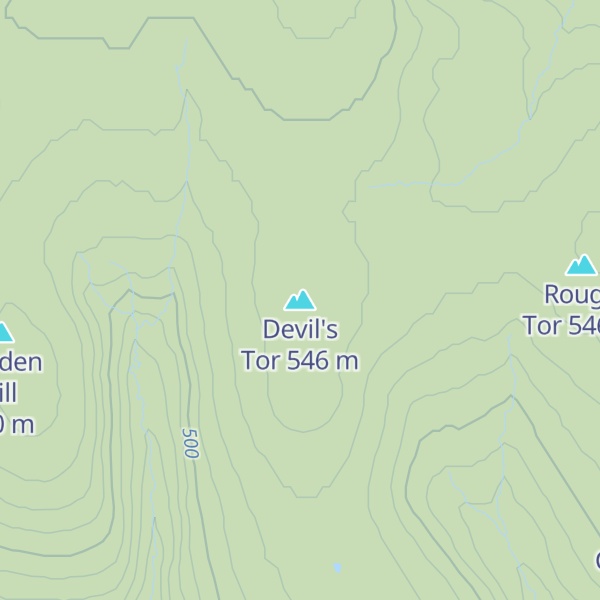 Map of Devil's Tor