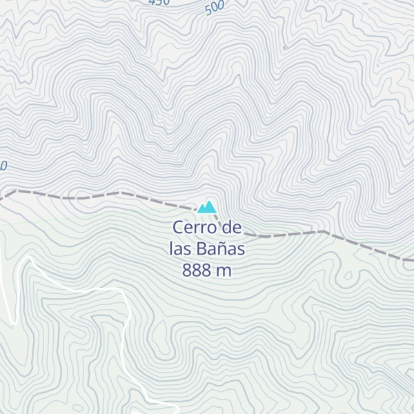Map of Cerro de las Bañas