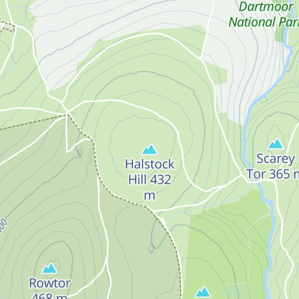Map of Halstock Hill