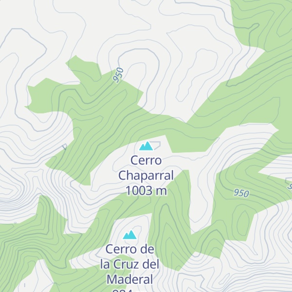 Map of Cerro Chaparral