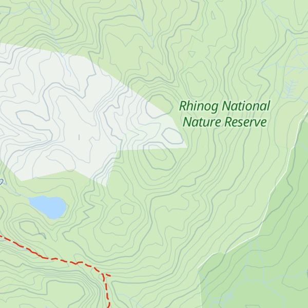 Map of Moel Morwynion