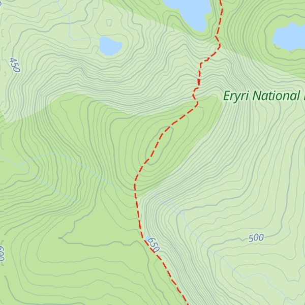 Map of Y Llethr