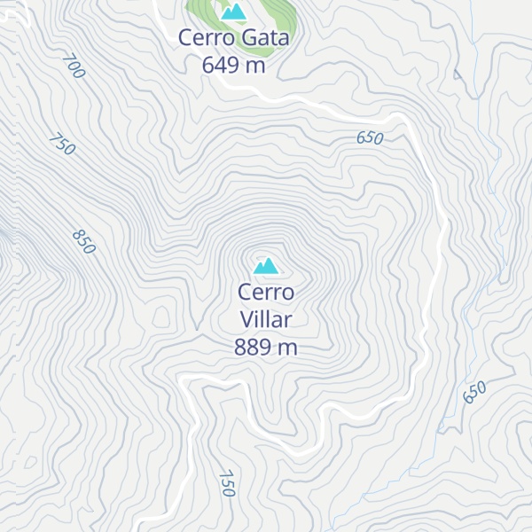 Map of Cerro Villar