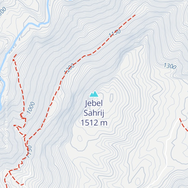 Map of Jebel Sahrij