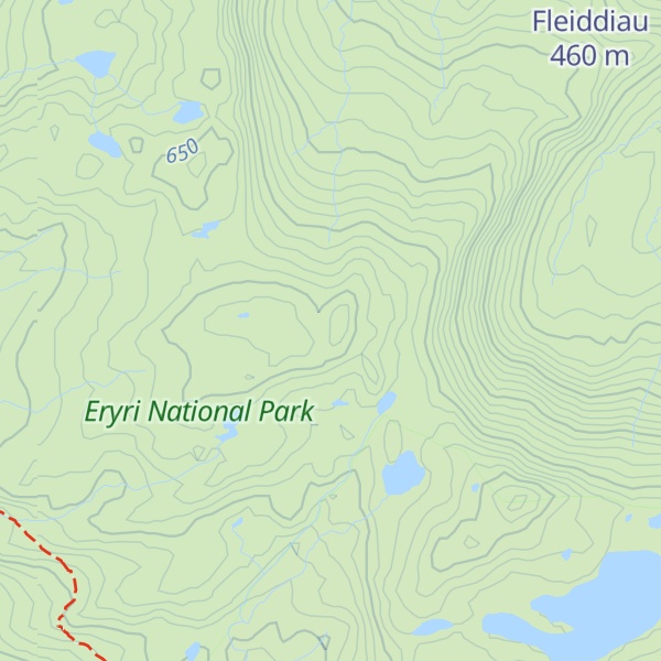 Map of Ysgafell Wen