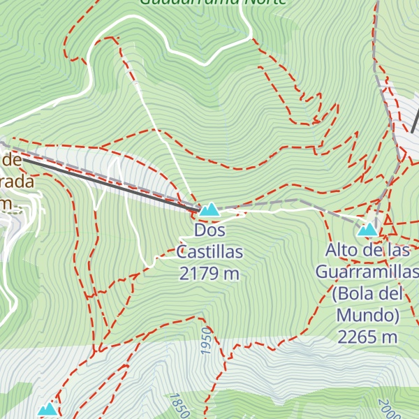 Map of Dos Castillas