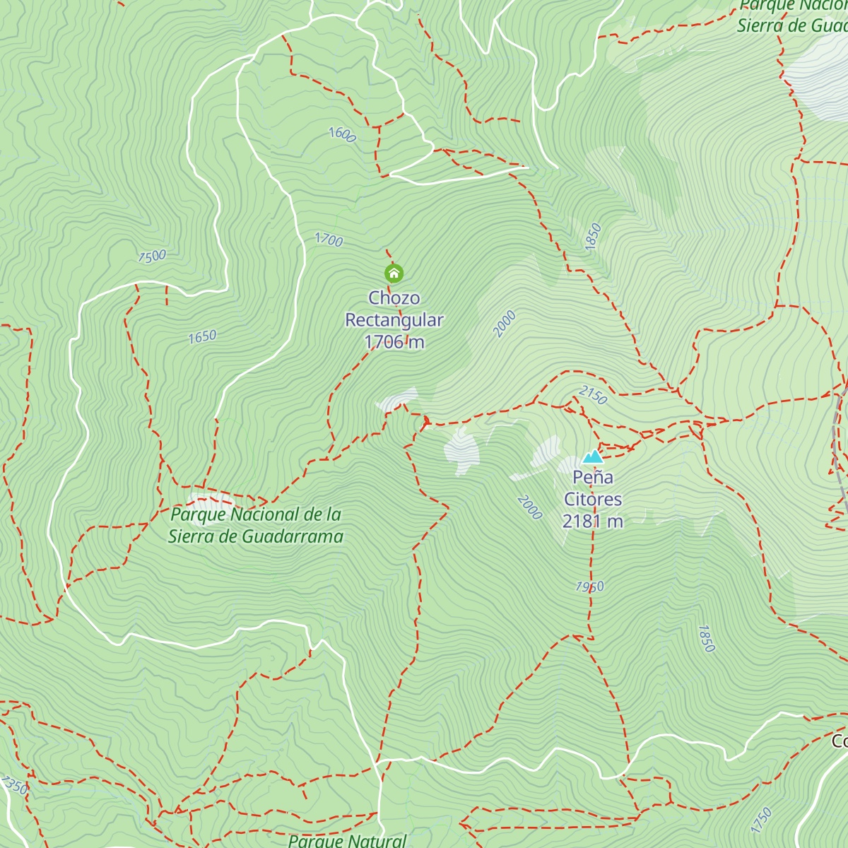 Refugio de la Peña Cítores map