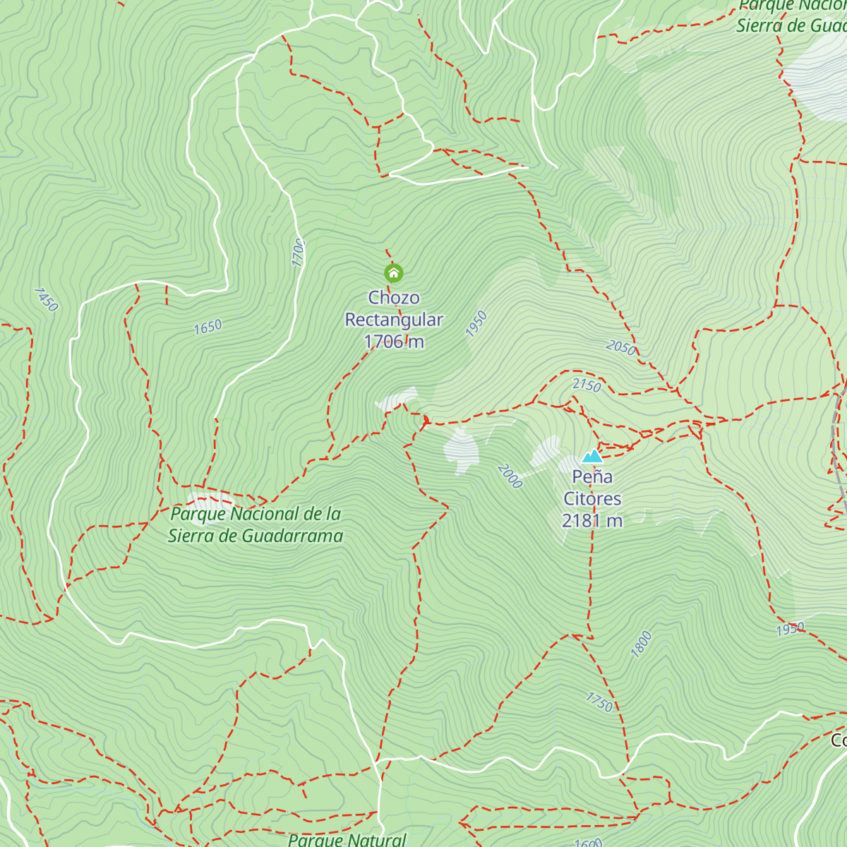 Refugio de la Peña Cítores map