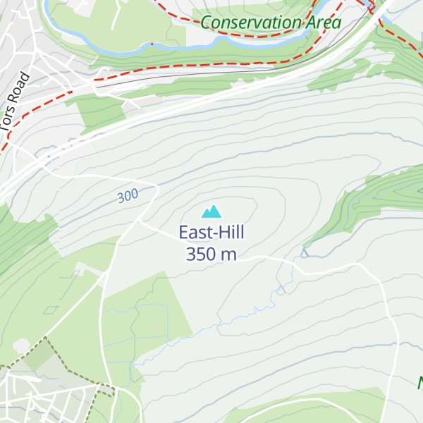 Map of East-Hill