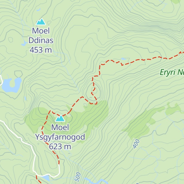 Map of Foel Penolau