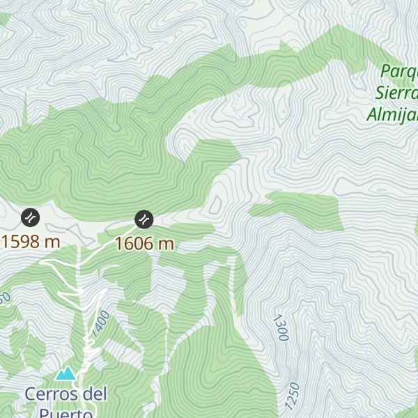 Map of Cerro de Santiago