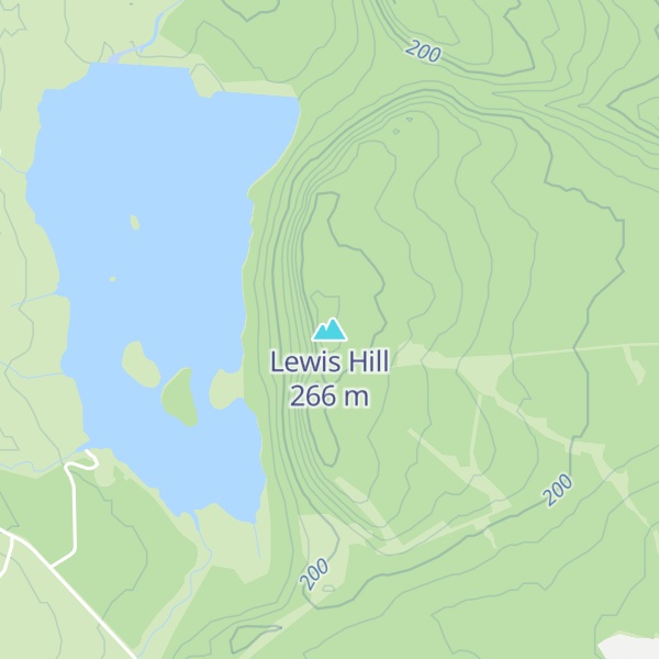 Map of Lewis Hill