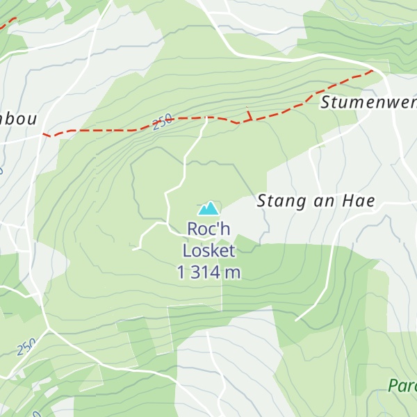 Map of Roc'h Losket 1